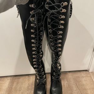 Lamoda over the knee platform boots